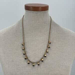 J.Crew black and gold necklace